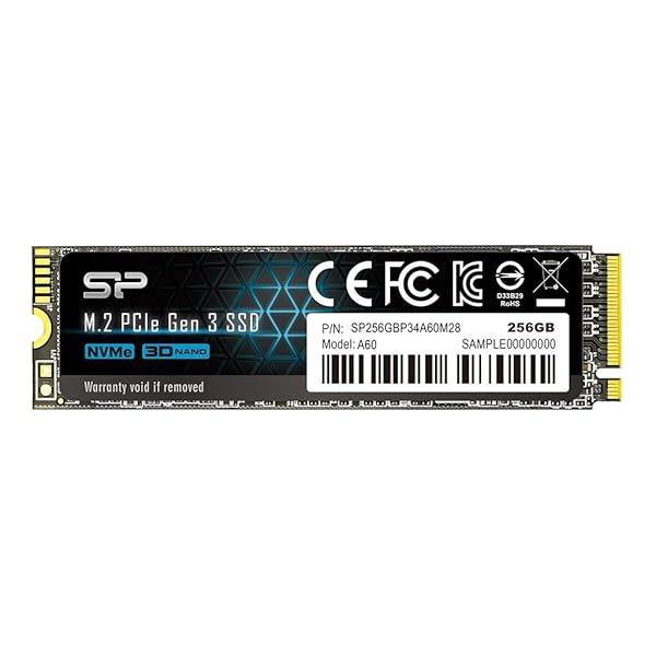 シリコンパワー SSD 256GB 3D NAND M.2 2280 PCIe3.0&times;4 NVMe1.3 P34A60シリーズ 5年 SP256GBP34A60M28｜OnederfulShop