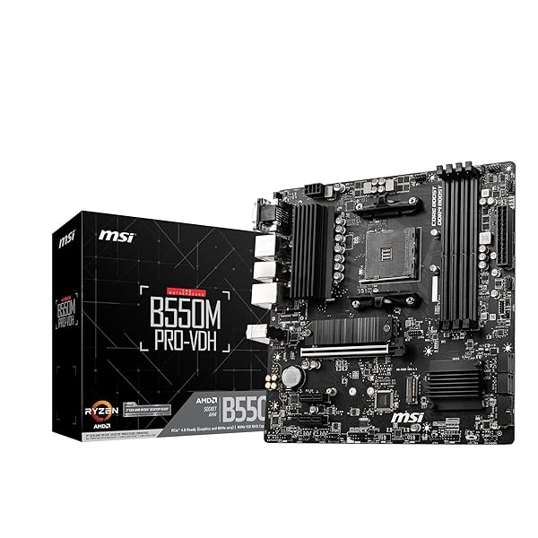 MSI B550M PRO-VDH AMD Ryzen 5000/4000G/3000シリーズプロセッサ対応 Socket AM4 DDR4 PCIe4.0対応 Micro-ATX マザ|OnederfulShop