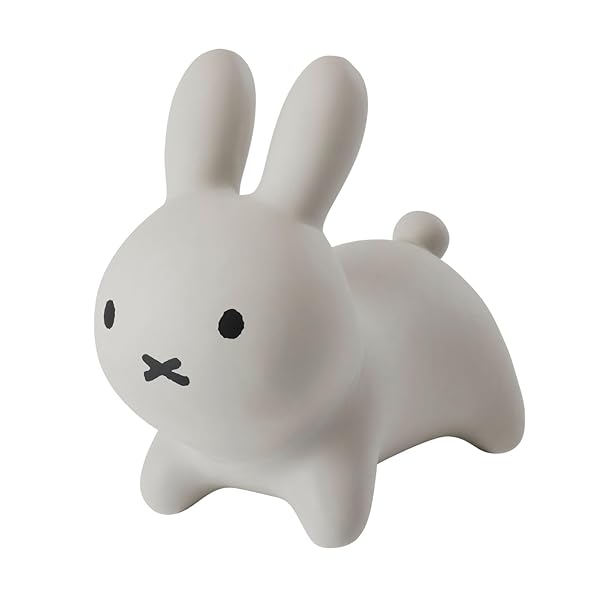 【公式】アイデス ブルーナボンボン ラビット グレー|乗用ぬいぐるみ 3歳~ バランス遊び|OnederfulShop