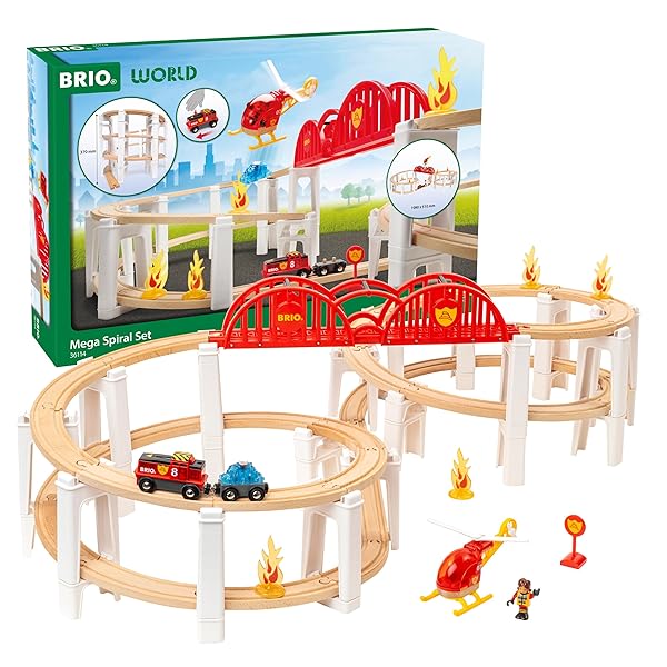 BRIO (ブリオ) メガ渦巻き書き割り 36114 客体年歯３歳～ 【手あそび 手あそび 木製手あそび 木製