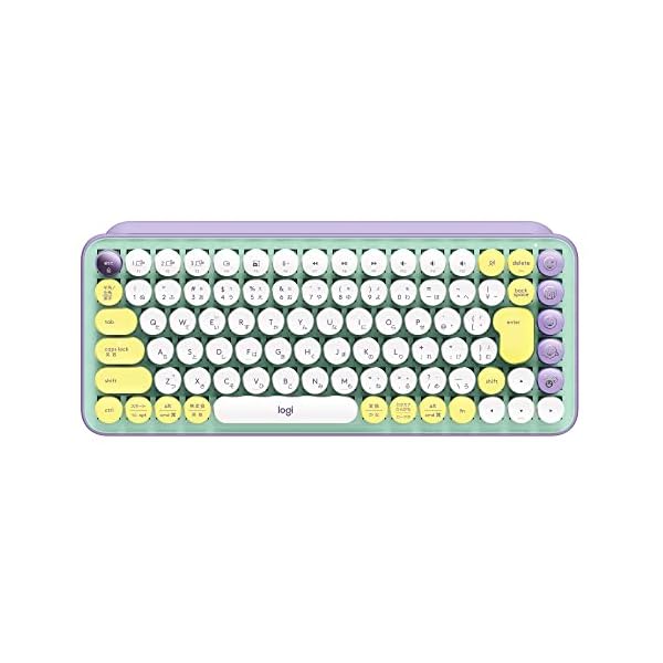POP KEYS K730PL 力学的 無線電話 鍵盤 パープル 日本語取り合わせ 力学的鍵盤