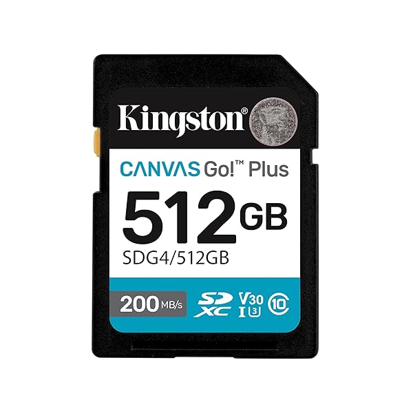 キングストン 512GB SDXC Canvas Go Plus Gen4 200MB/秒 C10 UHS-I U3 V30 SDG4/512GB