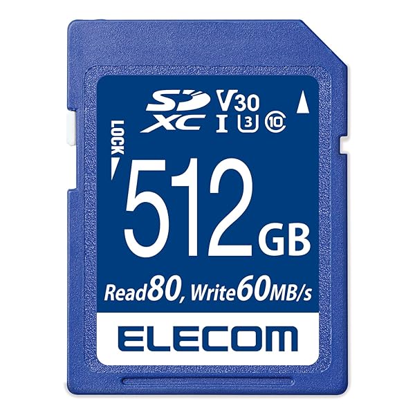 SD歌留多 512GB SDXC 録画媒体機敏さ位置付け相応う UHS-I U3 80MB/s 資料引きもどすお持て成し付 MF-FS512GU13V3R