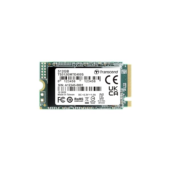 トランセンド 512GB PCIe SSD M.2(2242) NVMe PCIe Gen3×4 M Key TS512GMTE400S