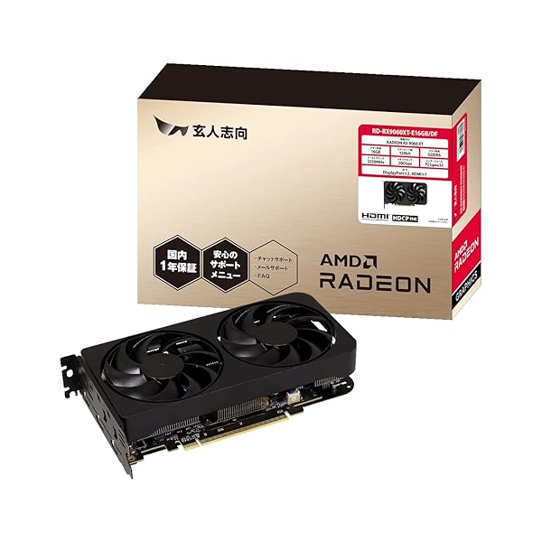 AMD Radeon RX 9060 XT 積み上げる グラフィックゲーム盤 16GB デュアル愛読者 【国内定まり品】 RD-RX9060XT-E16GB/D