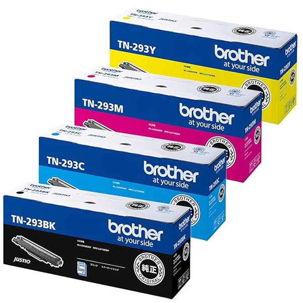 BROTHER 純然たる TN-293BK / TN-293C / TN-293M / TN-293Y 4色書き割り トナーカートリッジ HL-L3230CDW ・ MFC-L3770