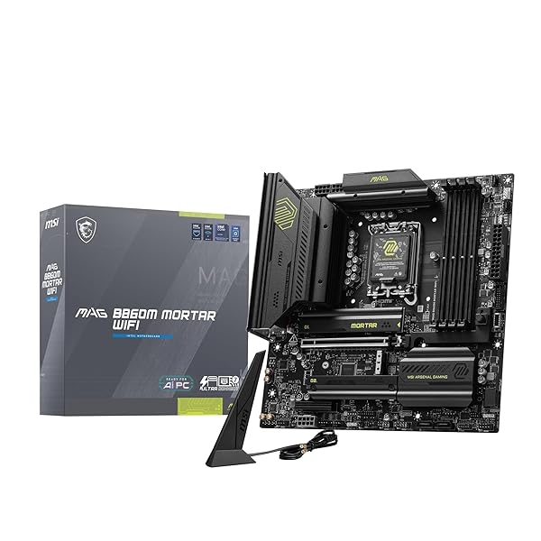 MAG B860M MORTAR WIFI Intel Core Ultra(Series2) LGA1851相応う Intel B860心付け書き割り積み上げる Micro-ATX 母ちゃんゲーム盤