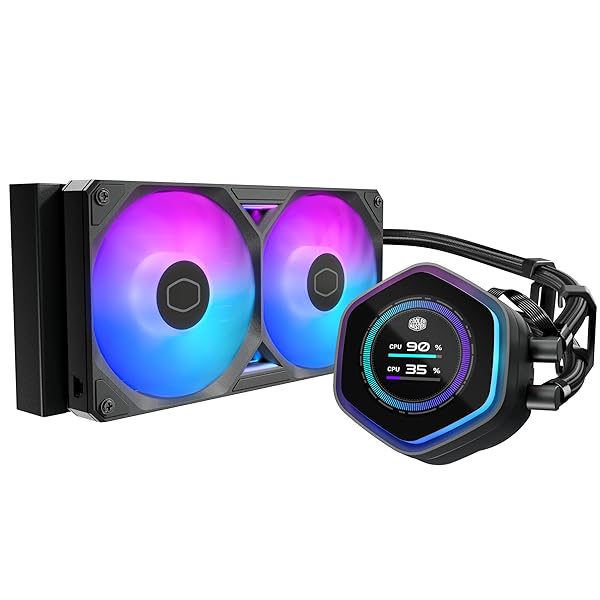 ML 240 Atmos II LCD ARGB リアルタイム書きあらわす相応うLCD積み上げる 水冷中央処理装置冷房装置 [MLX-D24M-A25SZ-L1]