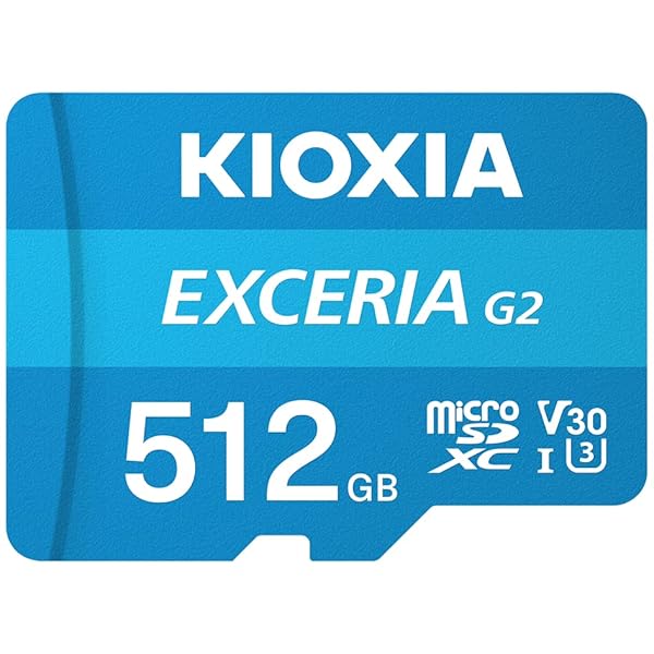 (キオクシア) 旧東芝記憶装置 microSD 512GB UHS-I U3512 V30 Class10 最大限度読出速度100MB/s 最大限度書込速力度50MB/s
