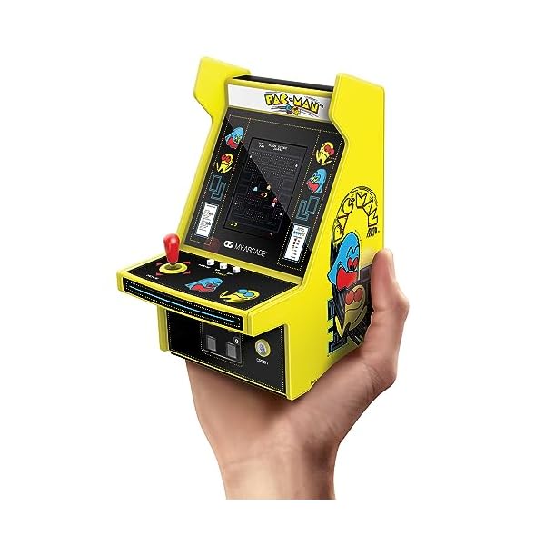 Pac-Man 6.75インチ ミニアーケードゲーム機、クラシックゲーム収録、パックマン｜OnederfulShop
