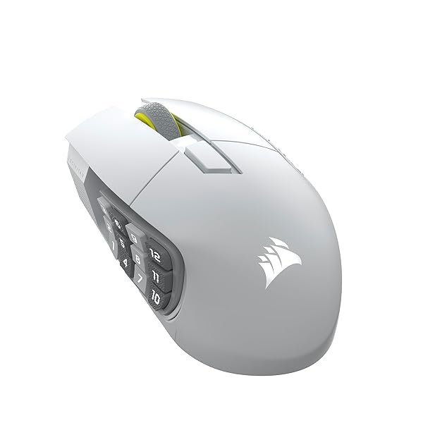 SCIMITAR ELITE WIRELESS SE MMO向け ワイヤレスゲーミングマウス 16ボタン プログラム可能 ホワイト|OnederfulShop