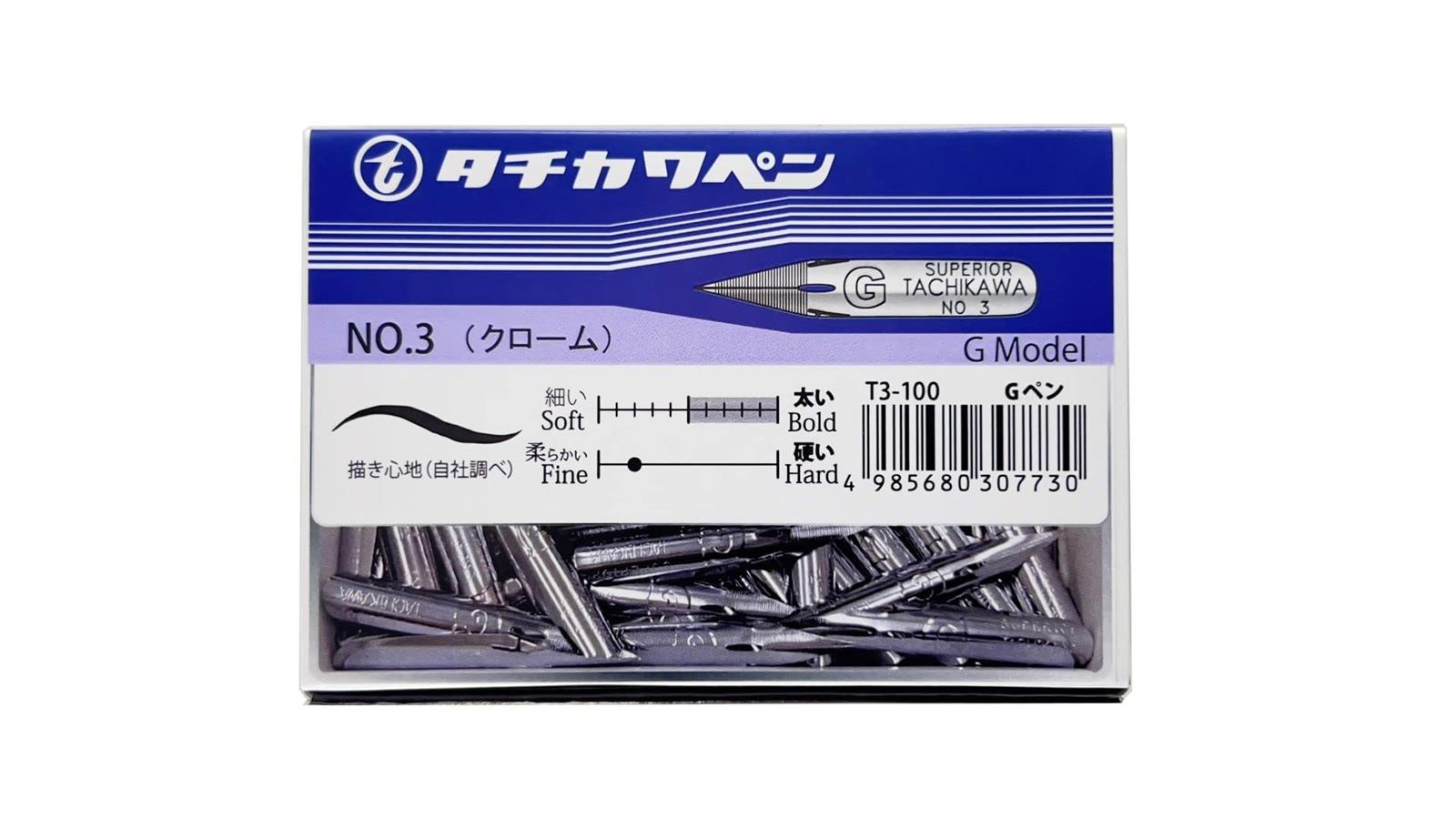 立川ピン製作所 タチカワ ペン先 T3Gペン 100本入 T3100｜ワンフォーオール店