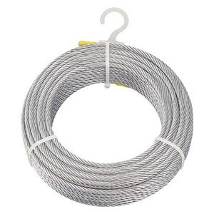 TRUSCO(トラスコ) メッキ付導線荷縄 Φ4mm×200m CWM-4S200