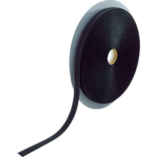 TRUSCO(トラスコ) 神通力磁気テープ 仕立てもの用A側 16mm×25m 黒 TMAH-1625-BK