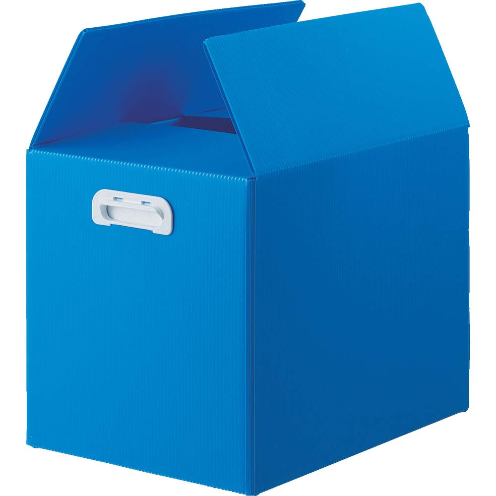 TRUSCO(トラスコ) ダンボールプラスチックケース 青碧 45L TDP-A3D-5B