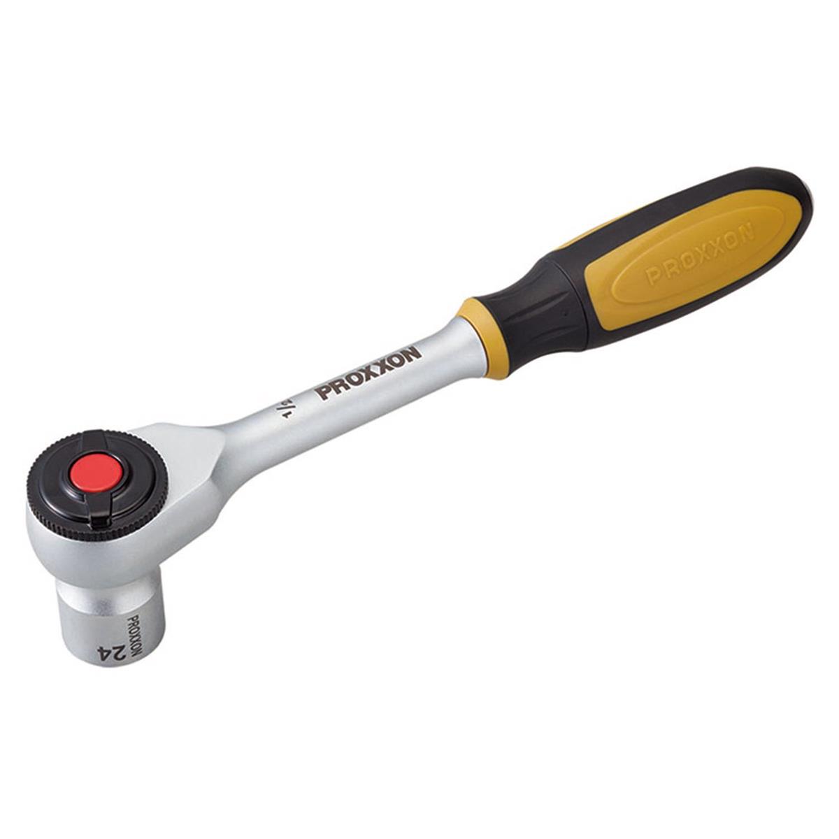 プロクソン(PROXXON) ロータリーラチェット 1/2” 差込角1/2in(12.7粍) 捩じり円形交差点規則体系 うしろ押し版行付 働き掛けるうつり変わり式 鍵 DIY 乗用車、自動二輪車、農機具、舟・船、とり備えるなどの持続、精神的な統合 ＦＲＧ物の具ブランド名  280粍/750g