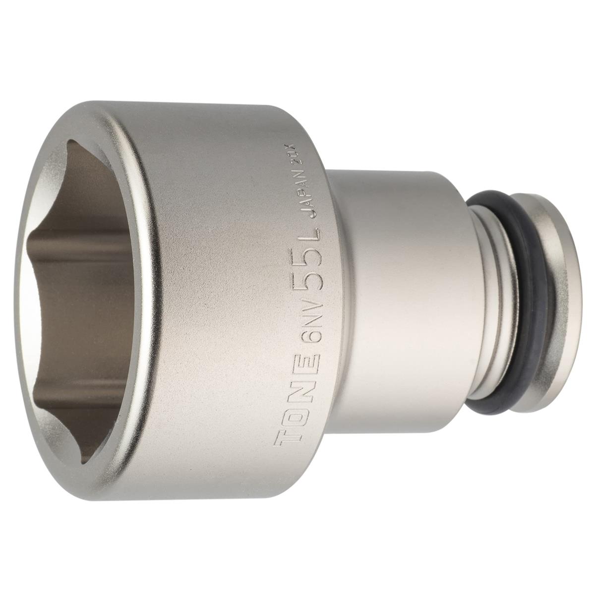トネ(TONE) 差しひびき用ロングソケット 6NV-55L 差込角19.0粍(3/4”) 二面幅55粍