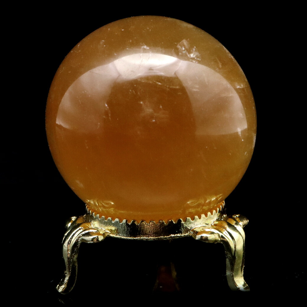 楽天市場】ゴールデン カルサイト 丸玉 スフィア 42〜43mm 水晶