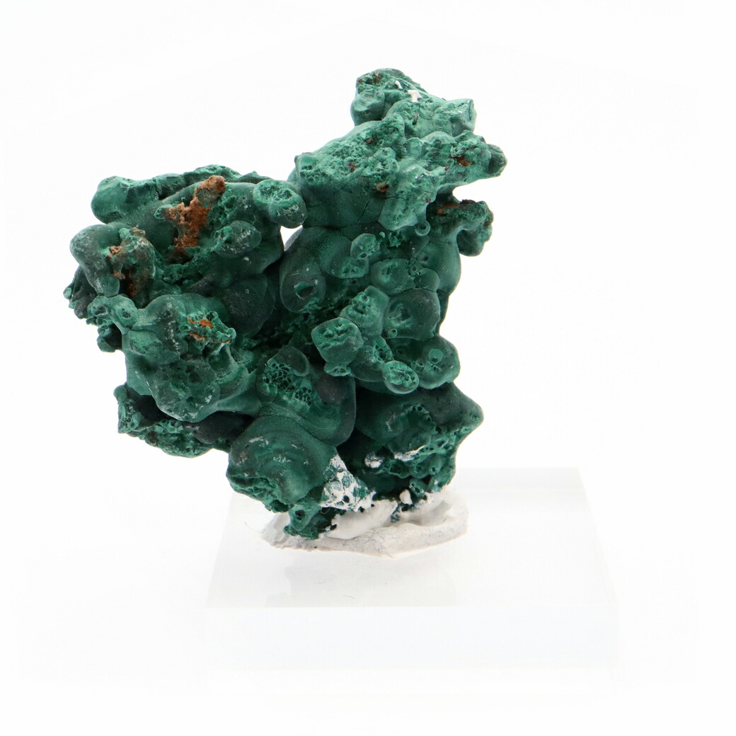 マラカイト 原石 1点物 67g 台付き コンゴ産 Malachite 孔雀石 天然石 送料無料 贈り物 ギフト プレゼント クリスマス