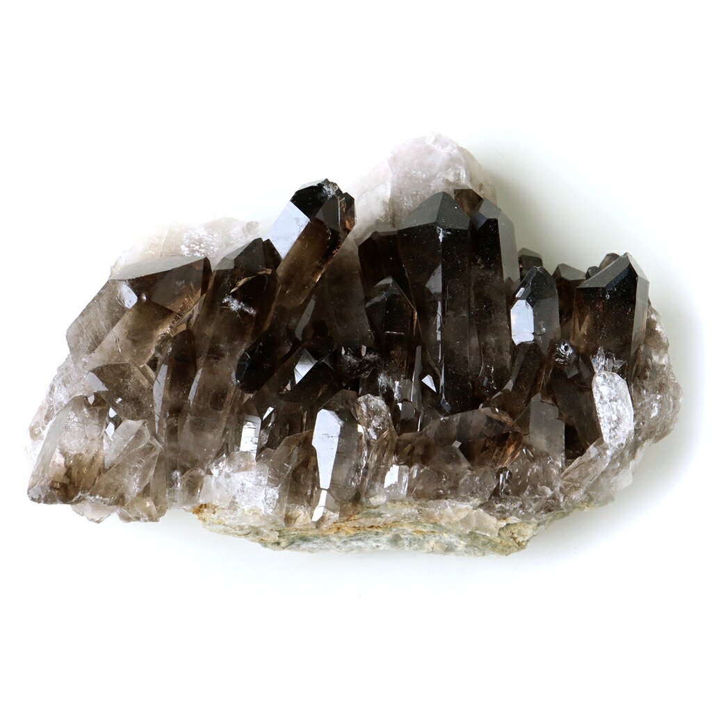スモーキークォーツ クラスター 天然石 水晶 原石 煙水晶 置き物 416g ブラジル産 天然石 1点物 お守り 結晶 パワーストーン smoky quartz クリスマス