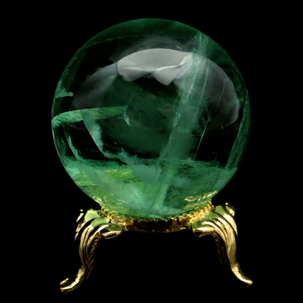 グリーン フローライト 台座付き 楽天市場】【台座付き】グリーンフローライトAAA 約74mm(5)＜天然石