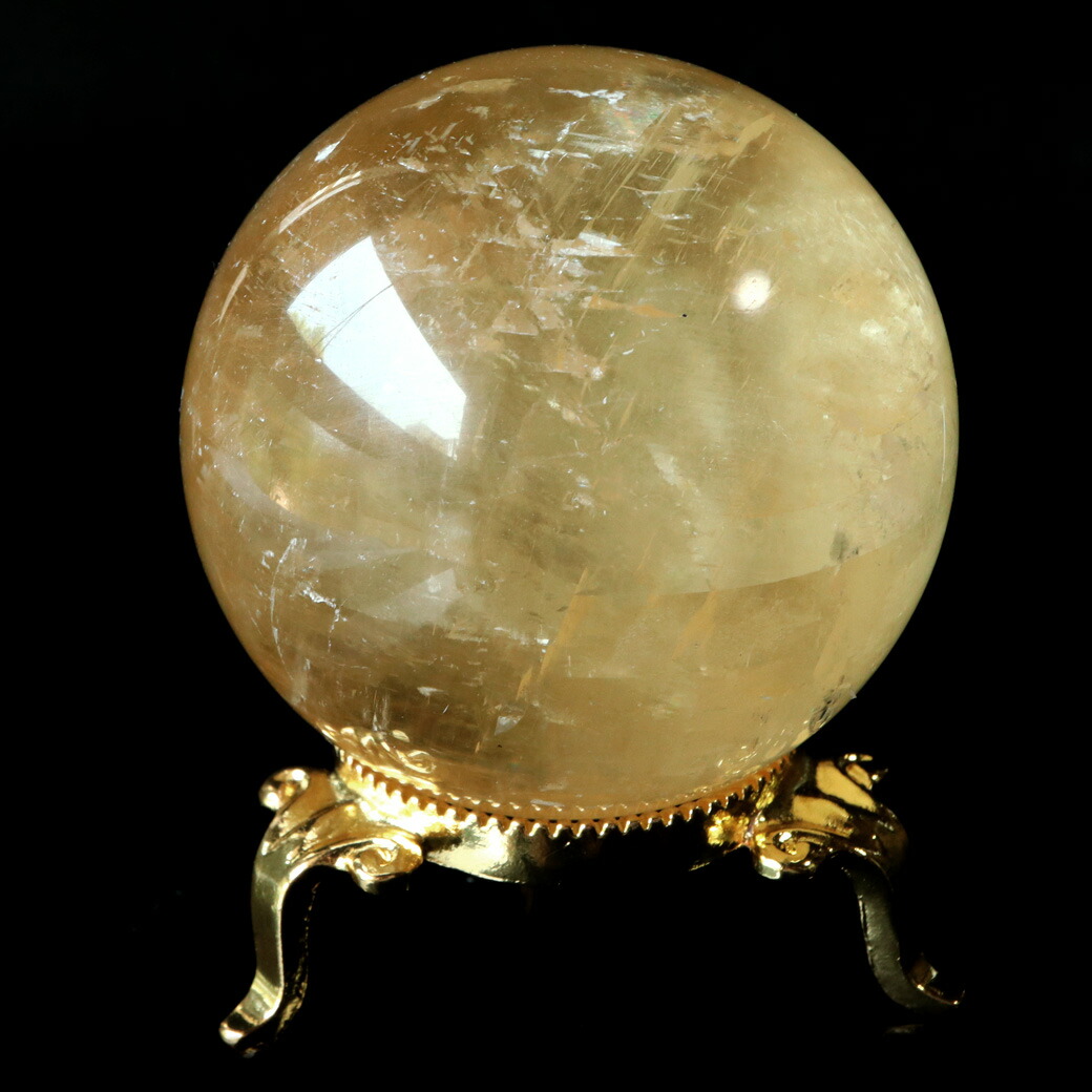 楽天市場】ゴールデン カルサイト 丸玉 スフィア 42〜43mm 水晶