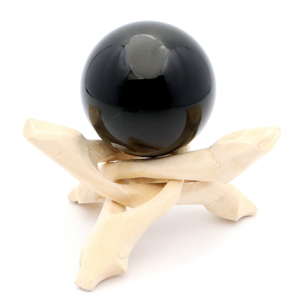 楽天市場】モリオン(黒水晶) 丸玉 台座付き 直径 約30mm〜34mm : SP