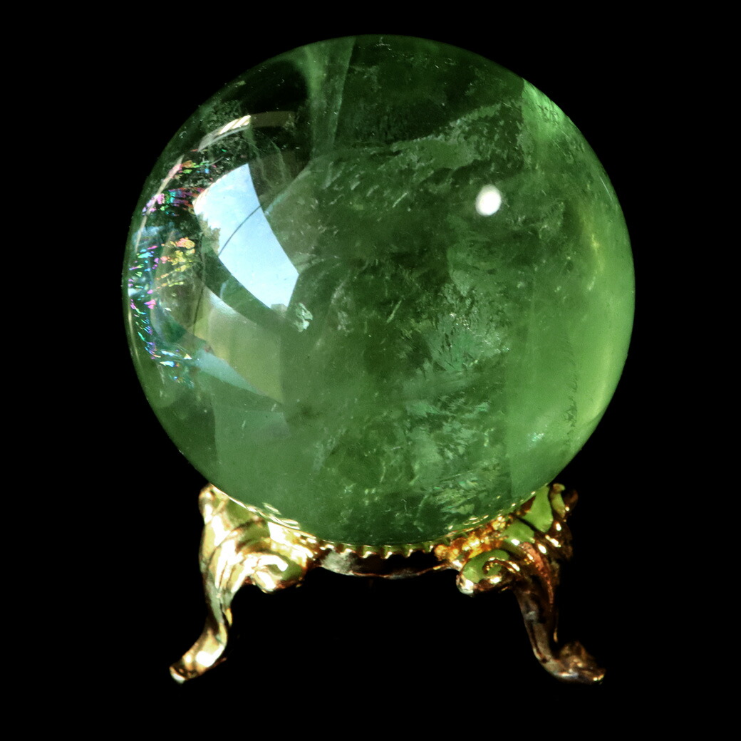 楽天市場】【台座付き】グリーンフローライトAAA 約74mm(5)＜天然石