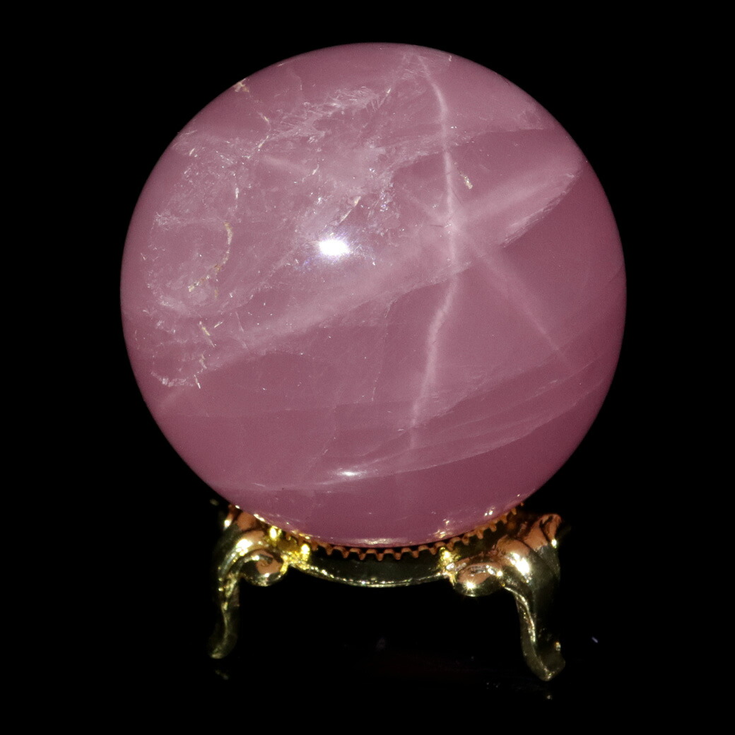 楽天市場】ローズクォーツ スターローズクォーツ 丸玉 スフィア