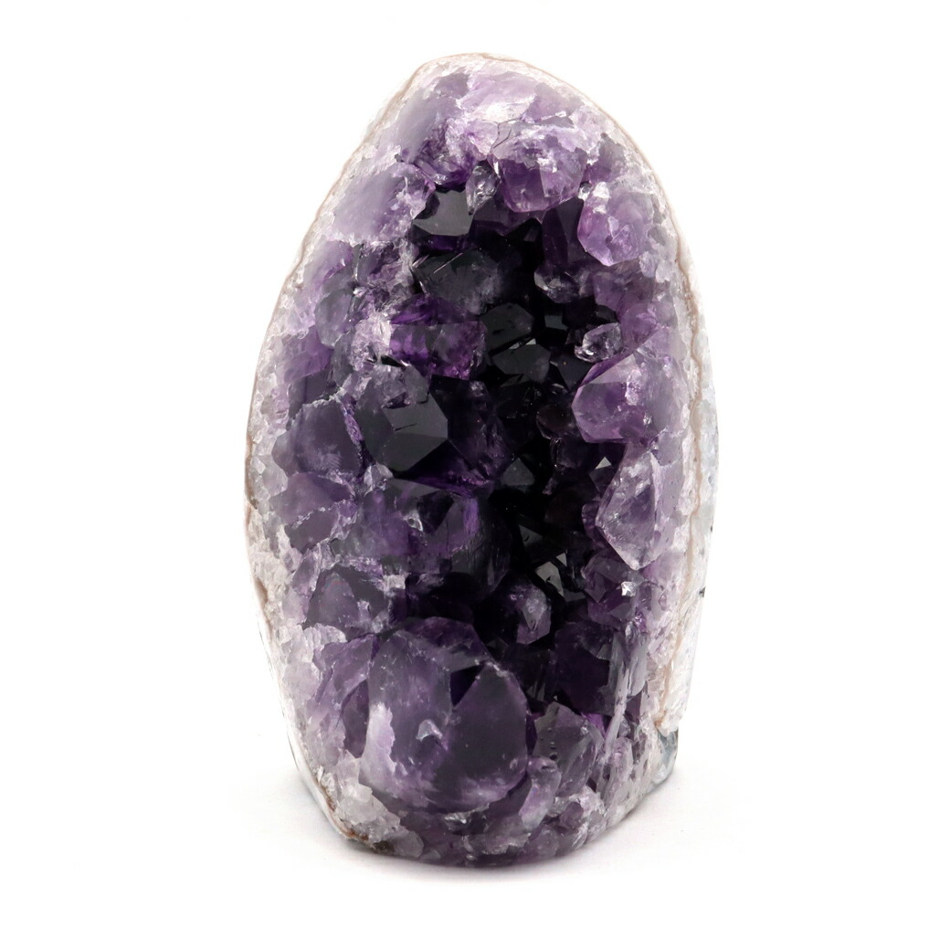 アメジスト クラスター 側面磨き AAA ドゥルーザ 紫水晶 置き物 原石 545g ウルグアイ産 天然石 1点物 2月 誕生石 天然石 amethyst 爆買