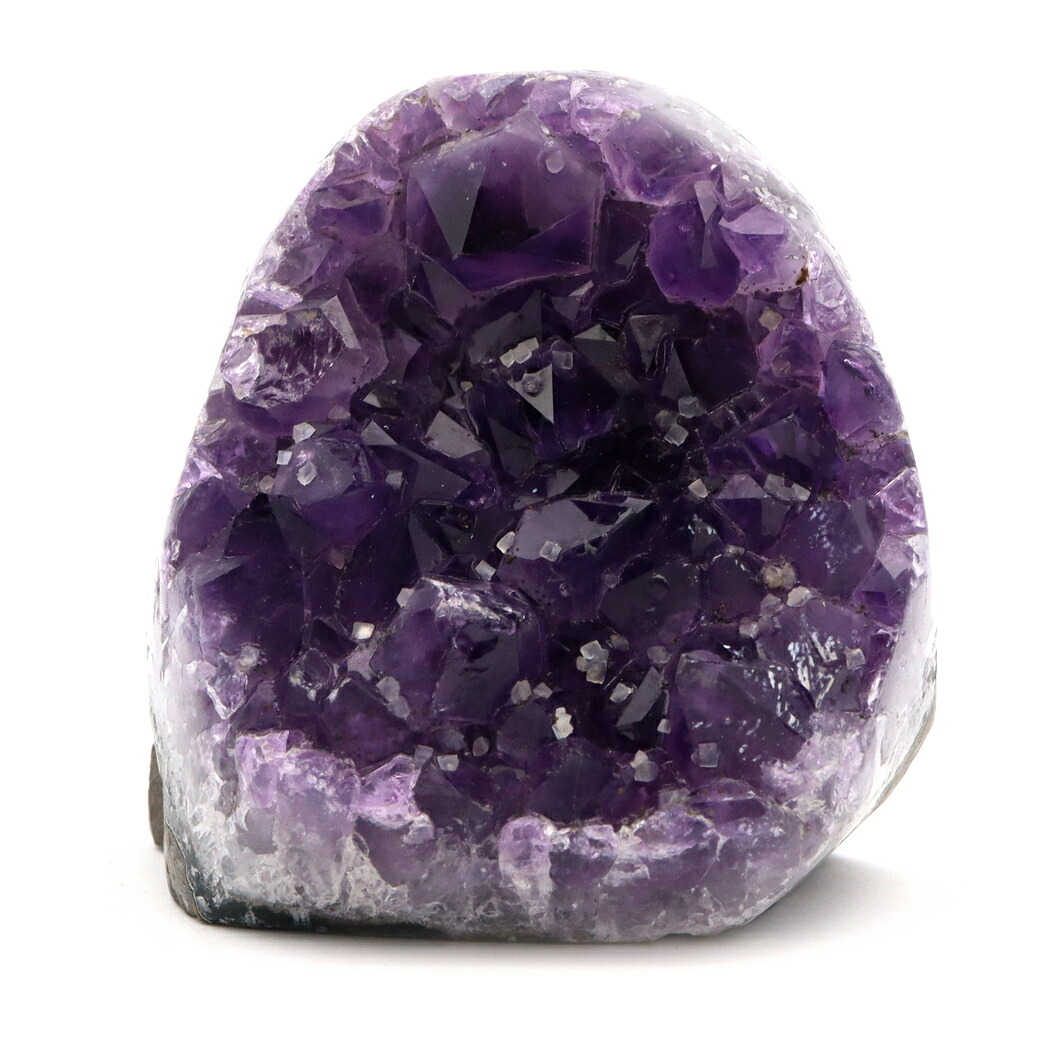 アメジスト クラスター 側面磨き AAA ドゥルーザ 紫水晶 置き物 原石 300g ウルグアイ産 天然石 1点物 2月 誕生石 天然石 amethyst 爆買