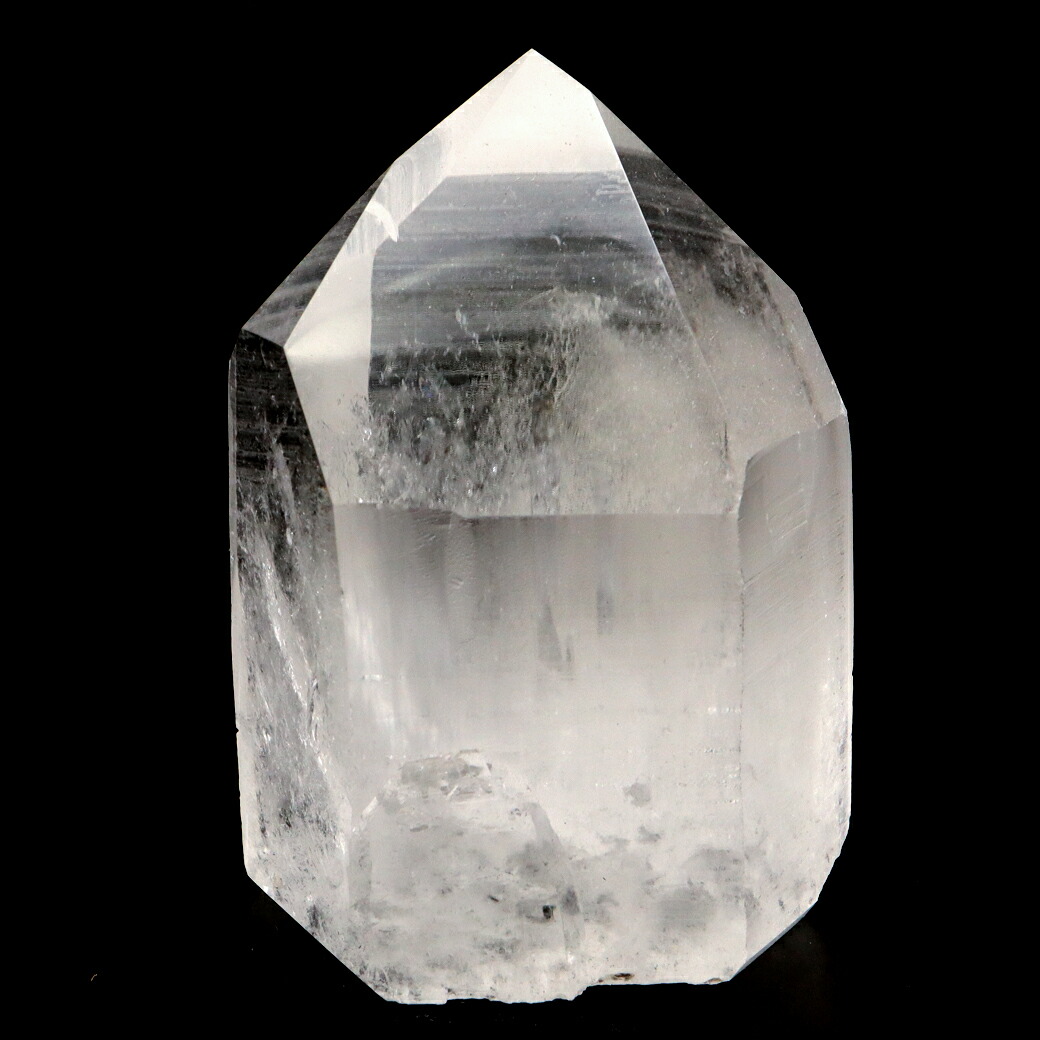 レムリアンシード 水晶 六角柱 ポイント 一部面残し 研磨磨き 249g 1点もの