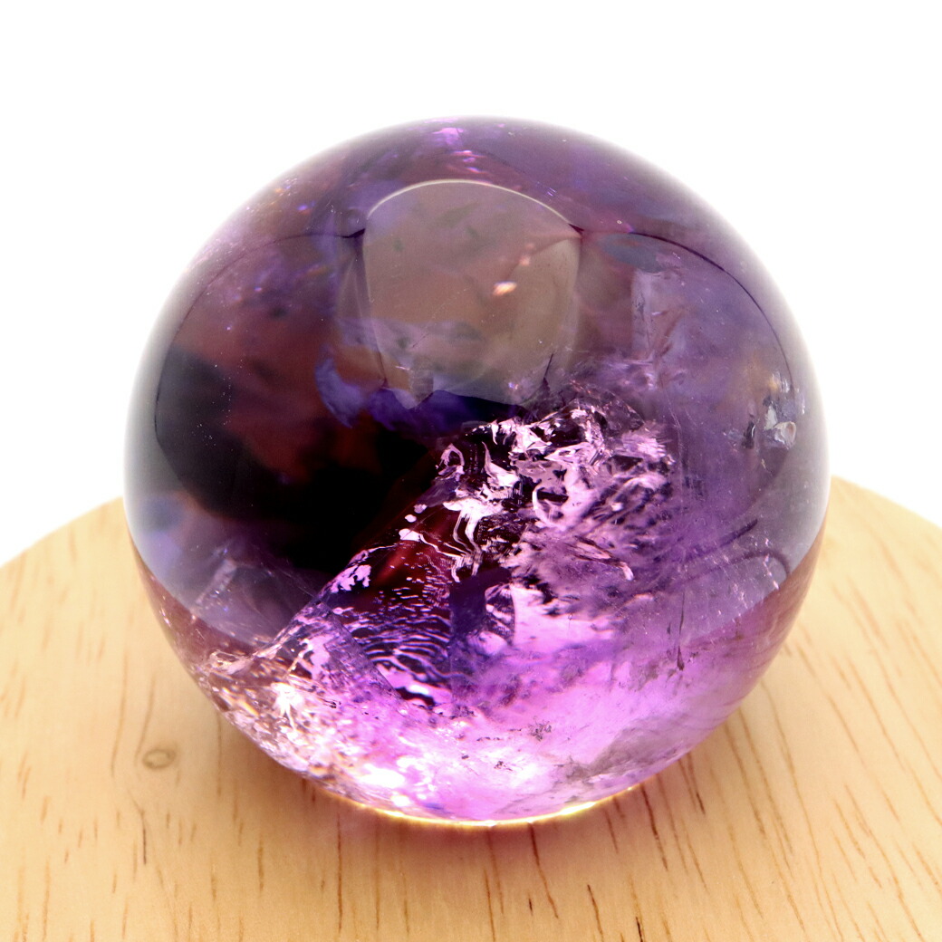 品質に自信あり 一点物現物 54mm】アメジスト 丸玉 Amethyst 紫水晶 