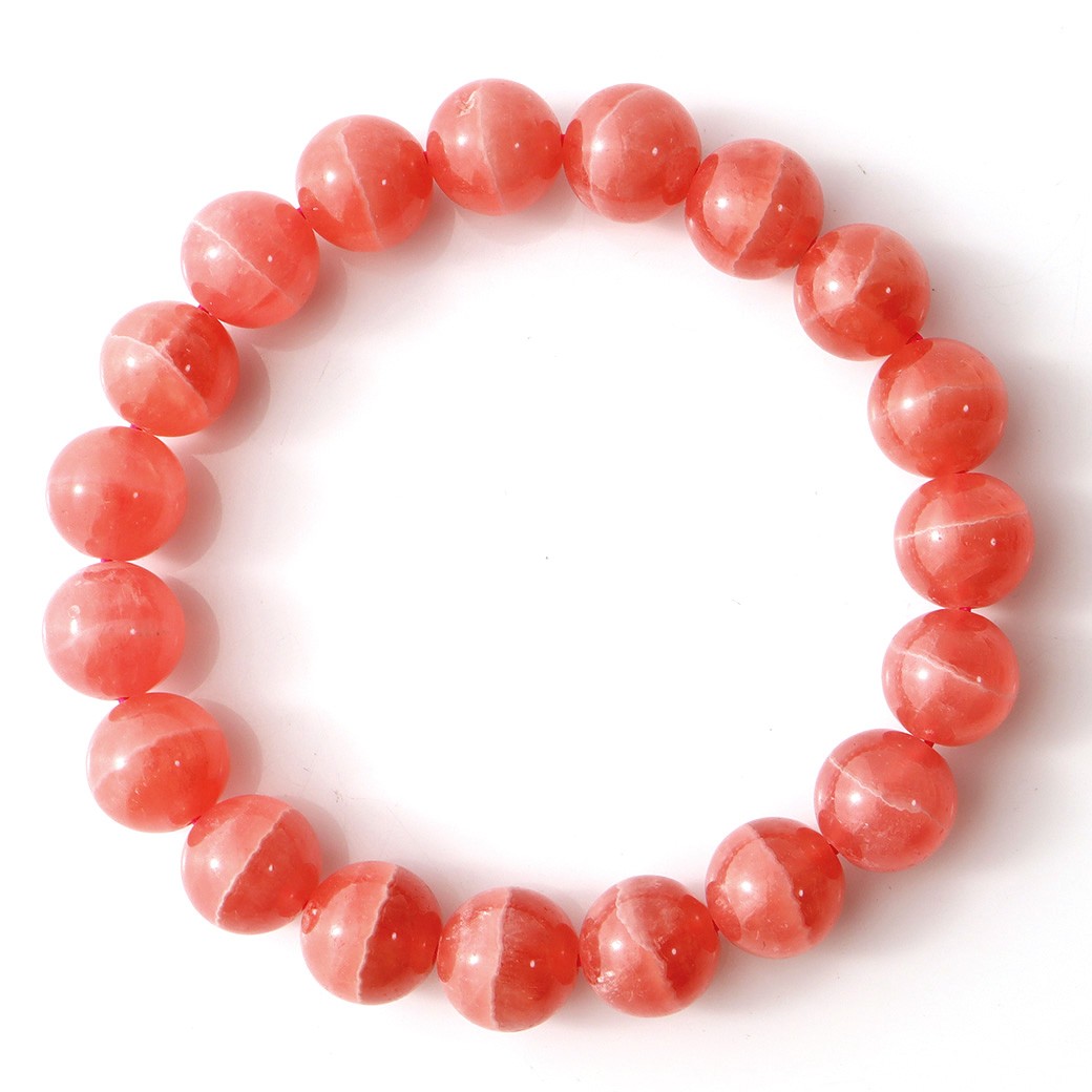 インカローズ ブレスレット 10mm 縞模様 アルゼンチン産 レディース 天然石 パワーストーン 恋愛運 ホワイトデー お返し プレゼント ギフト 贈り物 | インカローズ ブレスレット 10mm 縞模様 アルゼンチン産