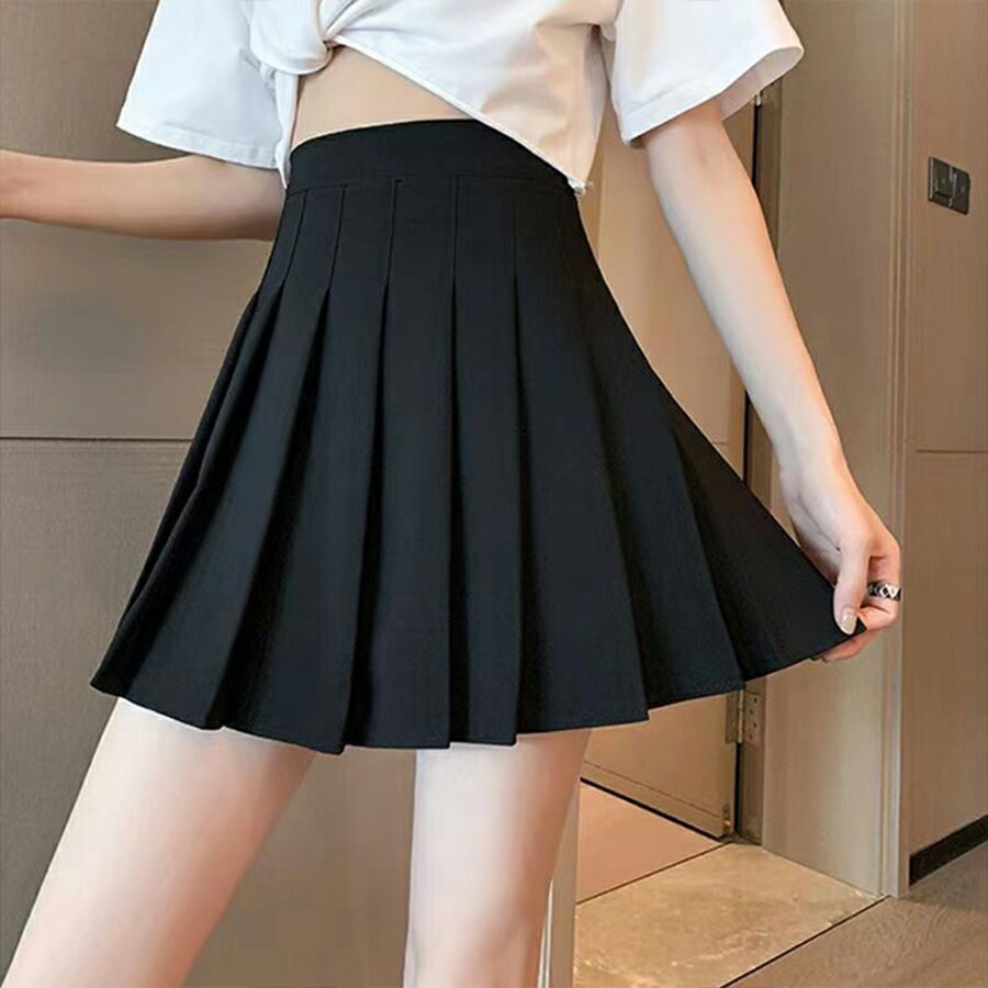 【楽天市場】丈が選べるプリーツミニスカート インパン 裏地付き 38cm 43cm スクールガール ミニ丈シンプル 無地 着回し 春夏秋冬