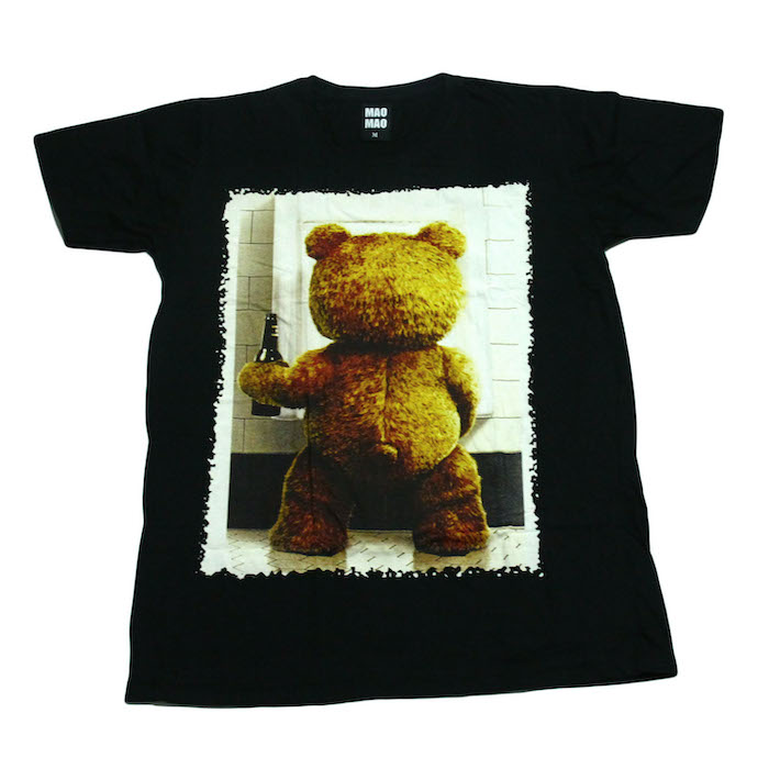 楽天市場 送料無料 映画 テッド Ted コットンtシャツ ブラック メンズ コメディー ハリウッド クマ ペット アニマル 動物 おもしろ アメリカ おしゃれ ストリート系 クール 男女兼用 ユニセックス M L Xlサイズ 半袖 メンズファッションone Sky