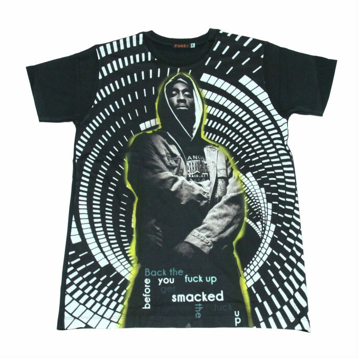 楽天市場 送料無料 2pac プリントtシャツ ブラック メンズ アメリカ ヒップホップ 音楽 Hiphop 抗争 トゥパック かわいい おもしろプリント おしゃれ ストリート系 男女兼用 ユニセックス M Lサイズ 半袖 メンズファッションone Sky