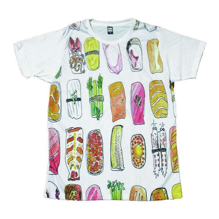 楽天市場 送料無料 Mao Mao プリントtシャツ ホワイト メンズ お寿司 和食 日本食 おもしろtシャツ イラスト おしゃれ ストリート系 カッコイイ クール 柄物 半袖 M L Xlサイズ メンズファッションone Sky