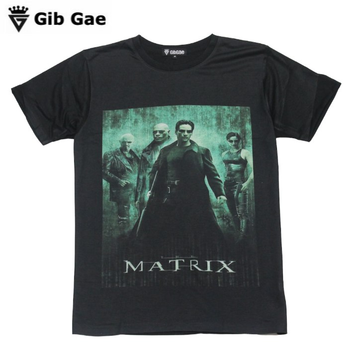 【送料無料】マトリックス 映画Tシャツ キアヌ・リーブス 名作 SFアクション プリントTシャツ ブラック メンズ アメリカ おもしろプリント おしゃれ ストリート系 M/L/XLサイズ 半袖 ユニセックス 男女兼用画像