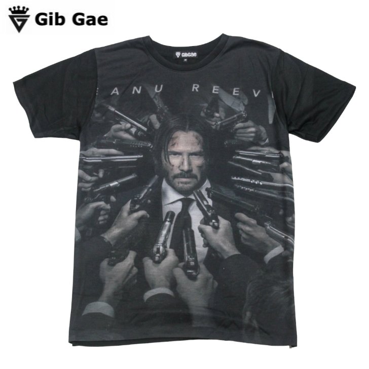 激レア　ジョン・ウィックJohn Wick キアヌリーブス Tシャツ 映画 XL 激レア ジョン・ウィックJohn Wick キアヌリーブス Tシャツ 映画 XL