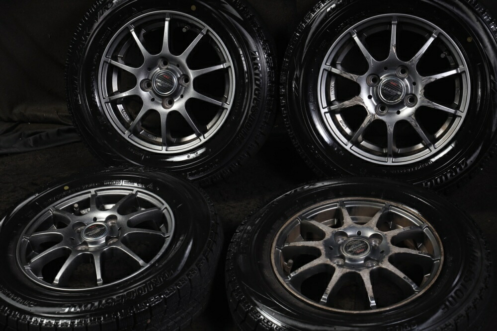 スタッドレスタイヤアルミホイール4本145/80R13 ブリヂストン2019年製 楽天市場】145／80r13 スタッドレス ブリヂストン 4本の通販