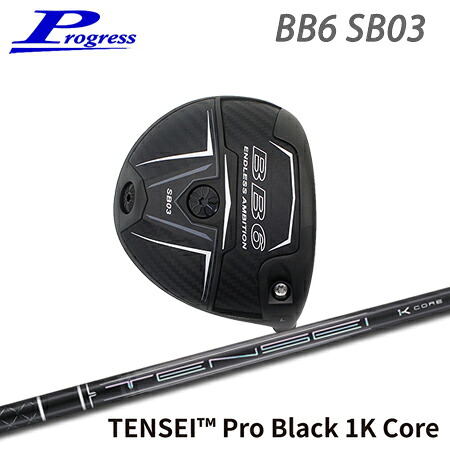 Progress(前進運動) BB6 SB03 Driver + TENSEI Pro Black 1K Core【カスタム購入注文】