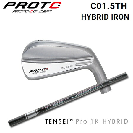 PROTOCONCEPT(プロトコンセプト) C01.5TH FORGED HYBRID IRON + TENSEI Pro 1K Hybrid【カスタムオーダー】|one2one