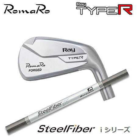 ロマロ Ray TYPE R IRON + SteelFiber i テーパーシャフト (６本セット) 【カスタムオーダー】