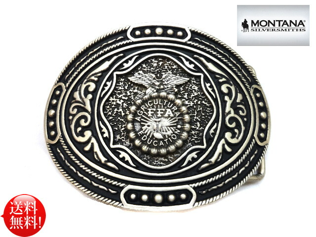 MONTANA Silver Smiths USA FFA Mexico製 45粍幅相応う  アメリカン 燻し産業 アンティーク Future Farmers of America エングレーブ 軍旗  ウエスタン カントリー 牛飼い 乗り馬 バイ鉄道車両 お召しもの 西側劇 一こま 胴締め 農林