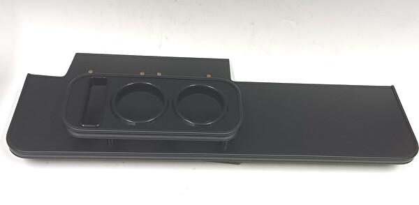 10%OFFクーポン配布中！ 【売り切り! お買い得】160系プロボックス(14/9～)　フロントテーブル 　マッドブラック　オールブラック　携帯左　カスタム カスタムパーツ 車内収納 高級感 インテリア性 ドリンクホルダー 日本製 自社製作 職人仕上げ カー用品