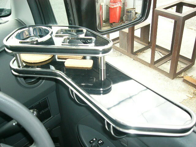 3色から選べるAZワゴンMJ21サイドテーブル 運転席側 カスタム カスタムパーツ 車内収納 高級感 インテリア性 ドリンクホルダー 日本製 自社製作 職人仕上げ カー用品