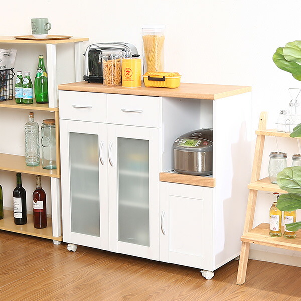 楽天市場】【送料無料】 KAREN カレン カウンター 幅90cm ホワイト