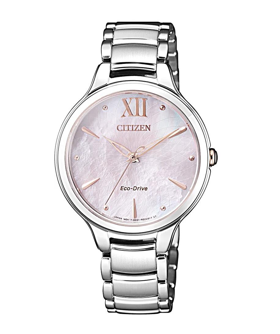 シチズン CITIZEN 腕時計 L エル EM0558-81Y エコ・ドライブ マザーオブパール メタルベルト レディース 並行輸入品