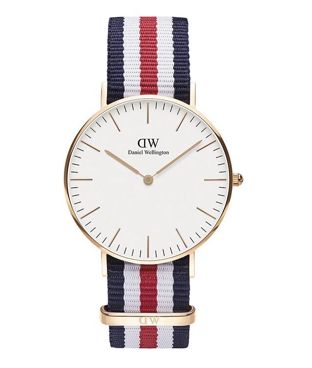 [ダニエル・ウェリントン]Daniel Wellington 腕時計 DW00100030 ローズゴールド クラシック カンタベリー 36mm メンズ レディース